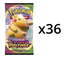 Pokemon SWSH4 Vivid Voltage 36ct Booster Pack Lot